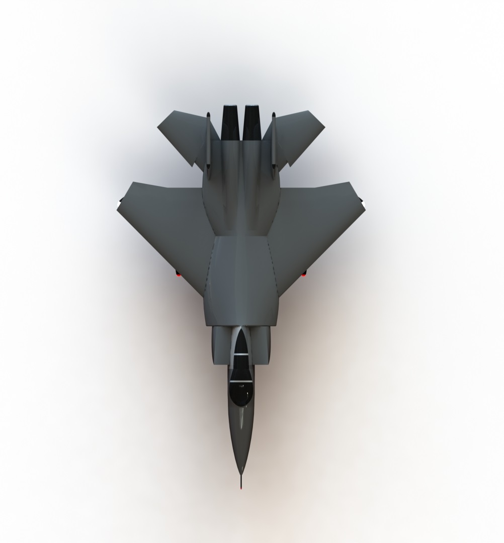 F15 Eagle战斗机简易模型3D图纸 Solidworks设计